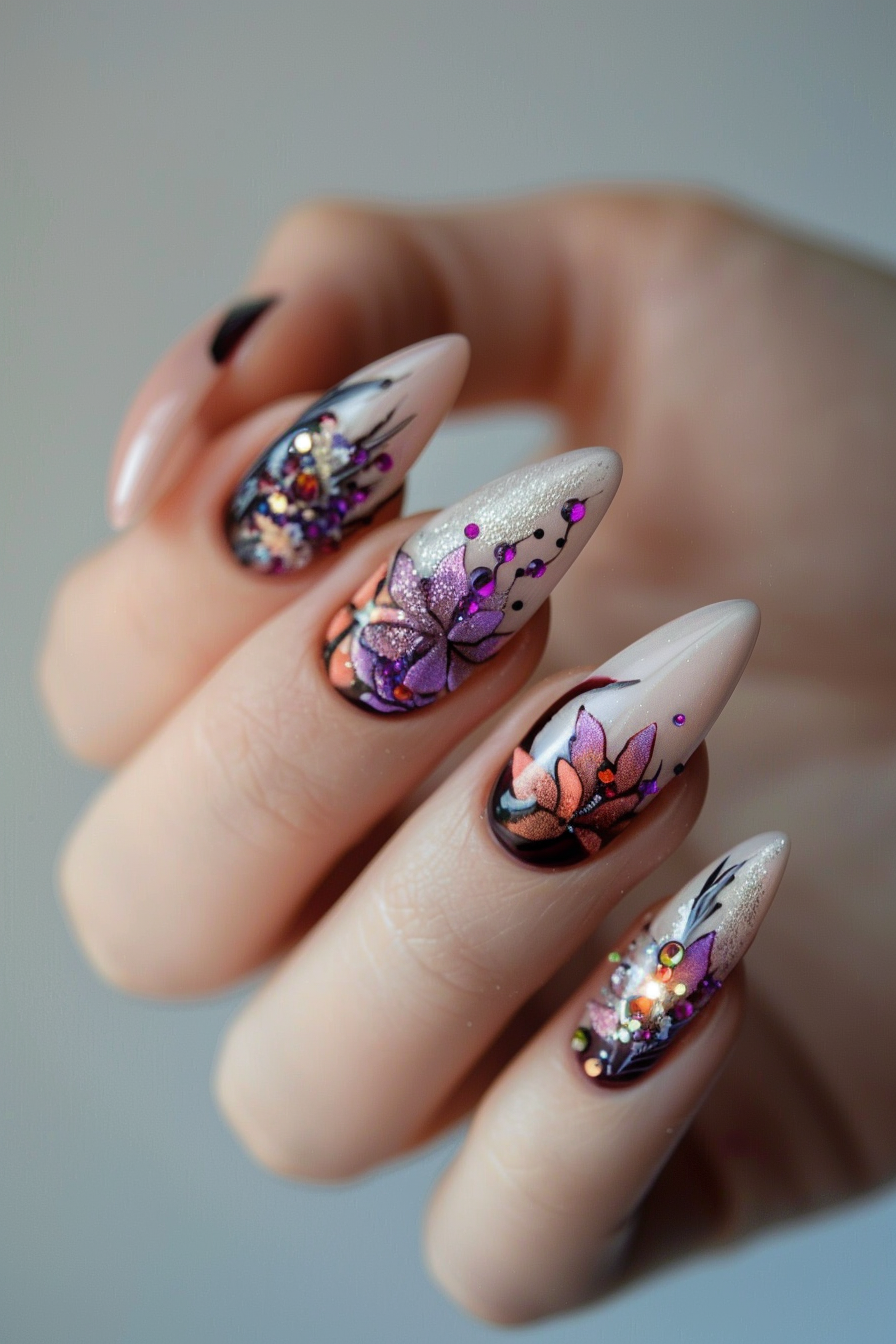 What Color Nails with a Bronze Dress?