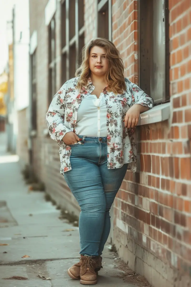 Hide Fupa with Jeans Outfit Idea