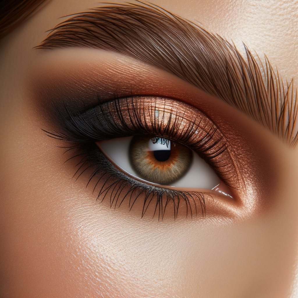 makeup-for-copper-dress