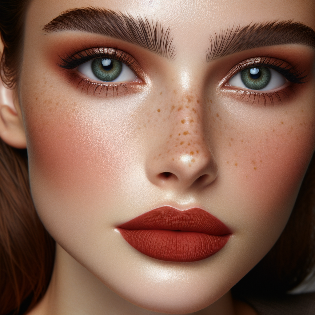 makeup-for-copper-dress