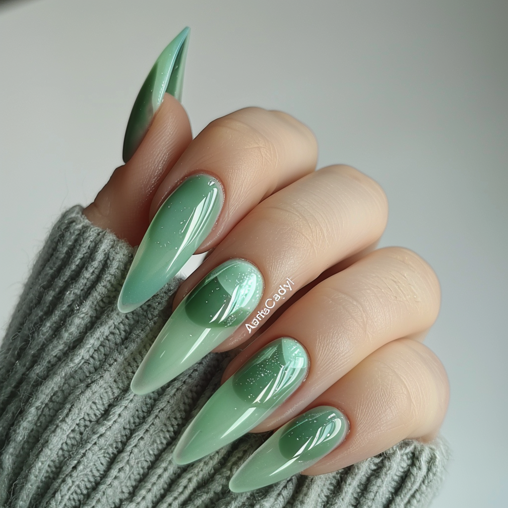 mint-green-nails