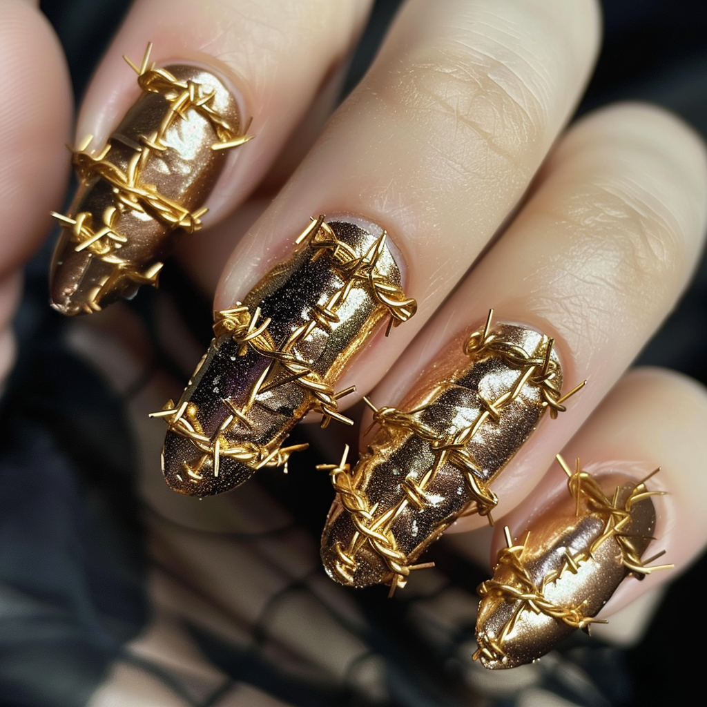 gold-nails
