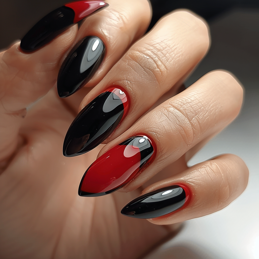 black-and-red-nail-designs