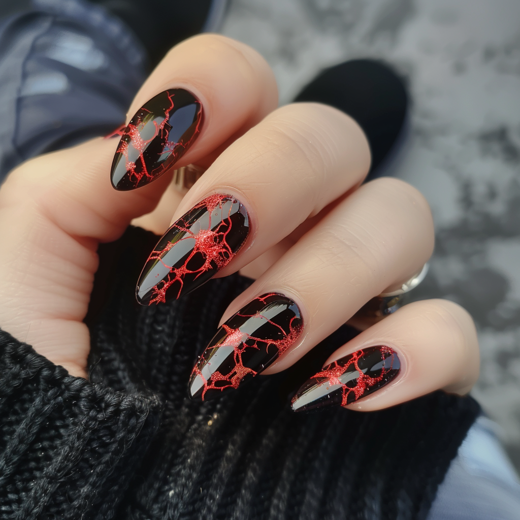 black-and-red-nail-designs