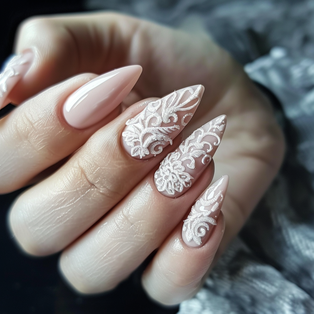 white nails