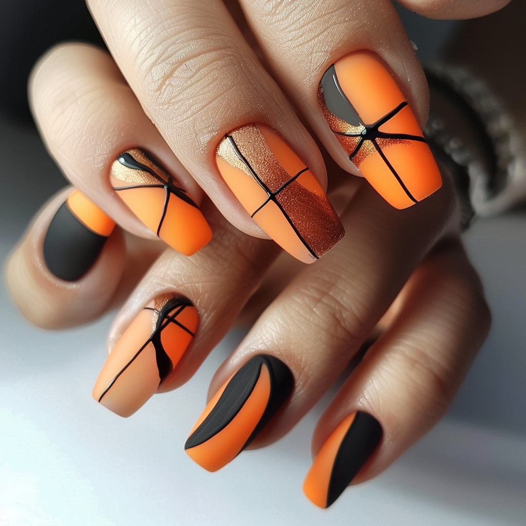 orange-nail-designs