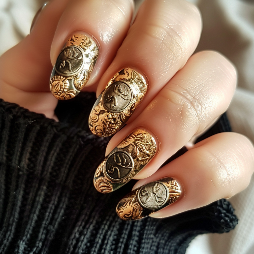 gold-nails