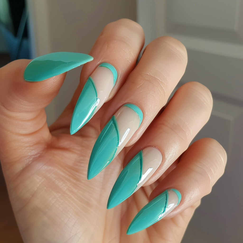 teal-nail-designs