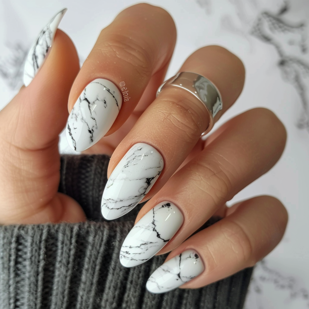 white nails