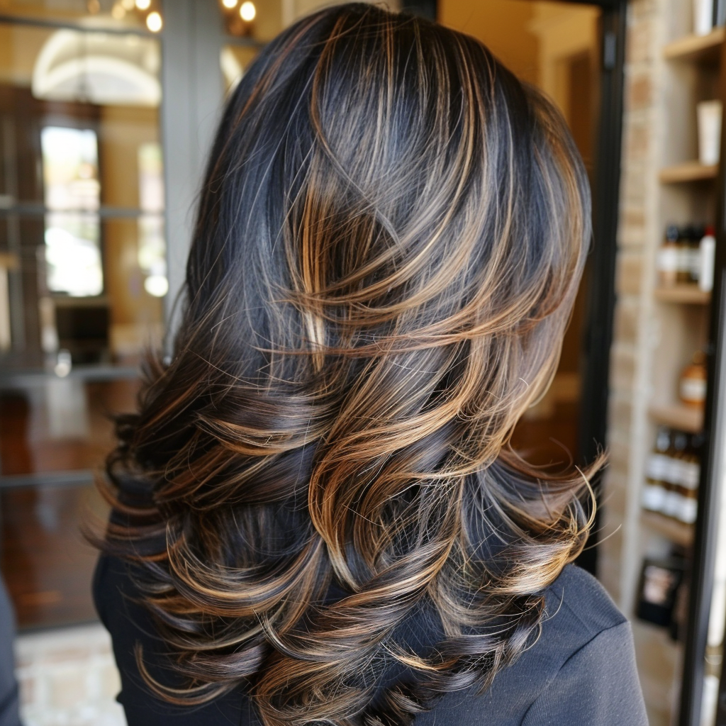 brunette-highlights