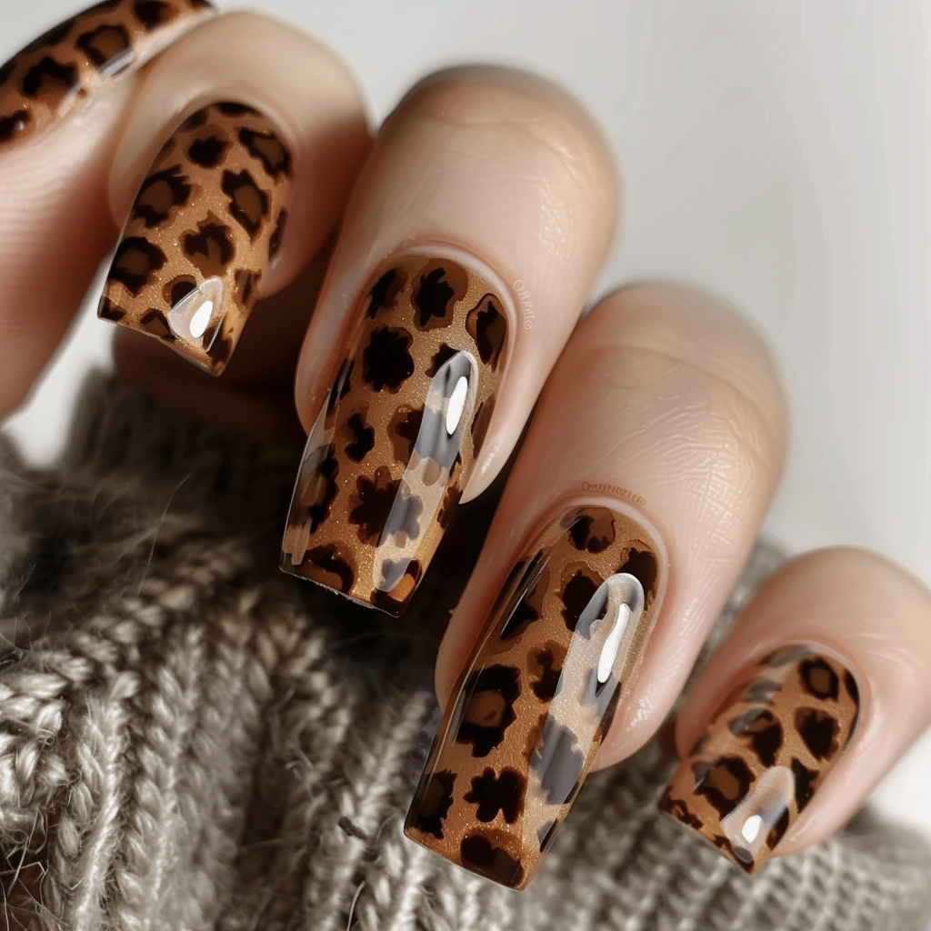 brown-nails-design