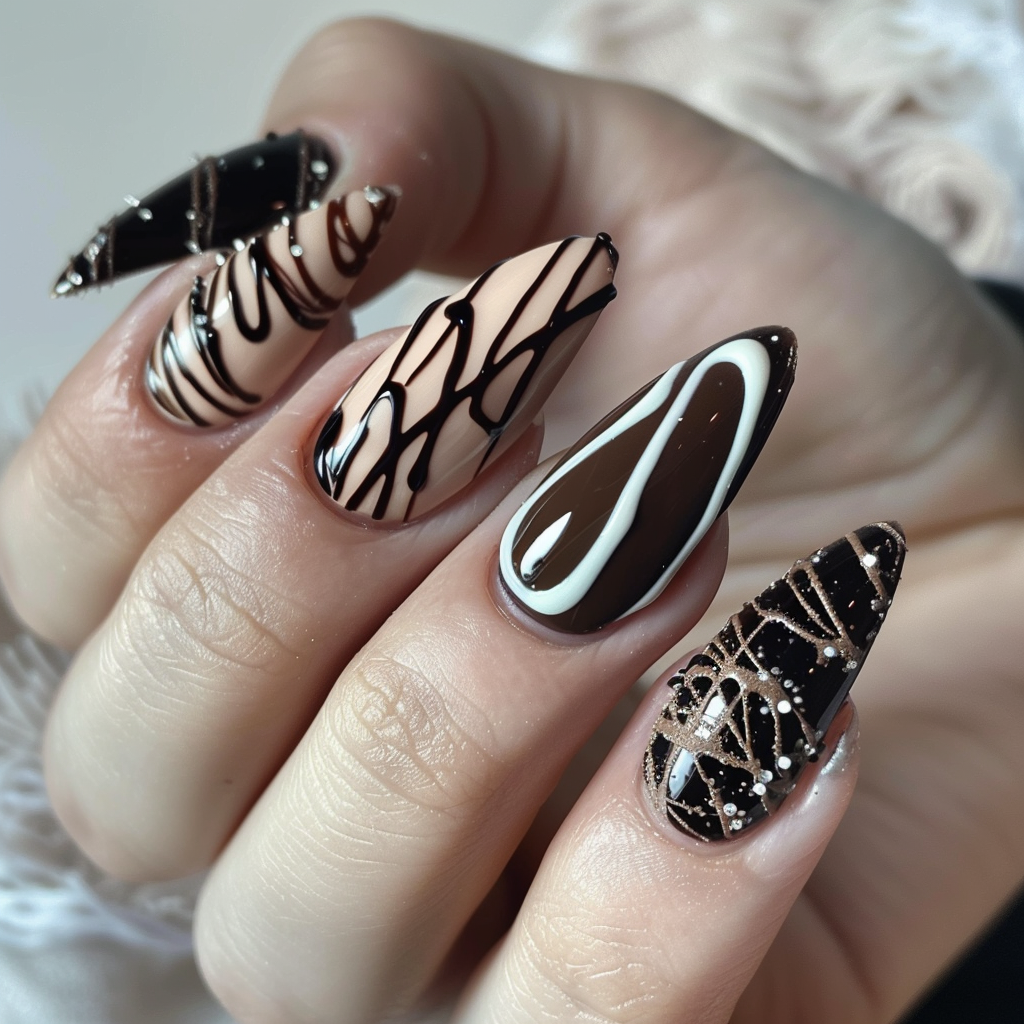 brown-nails-design