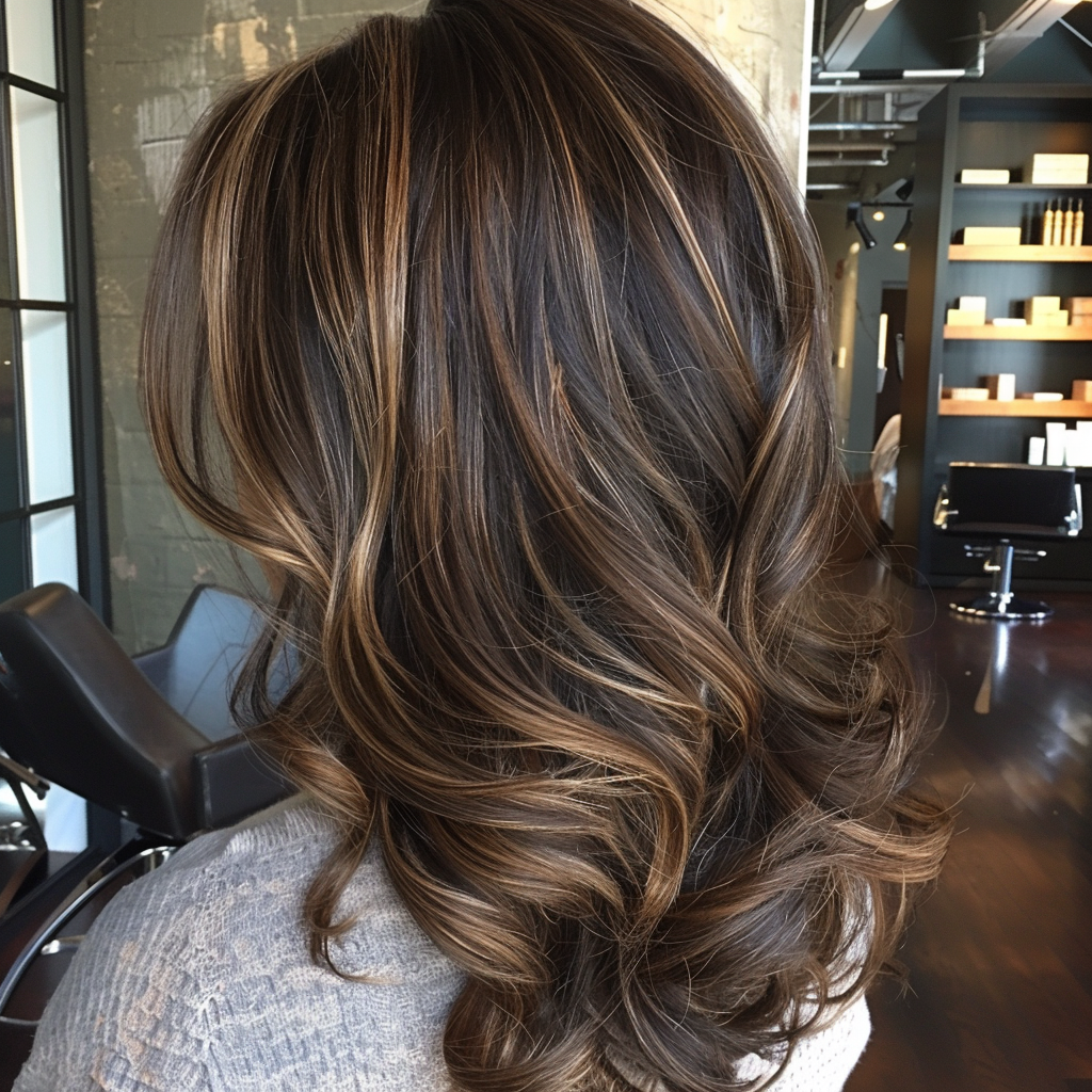 brunette-highlights