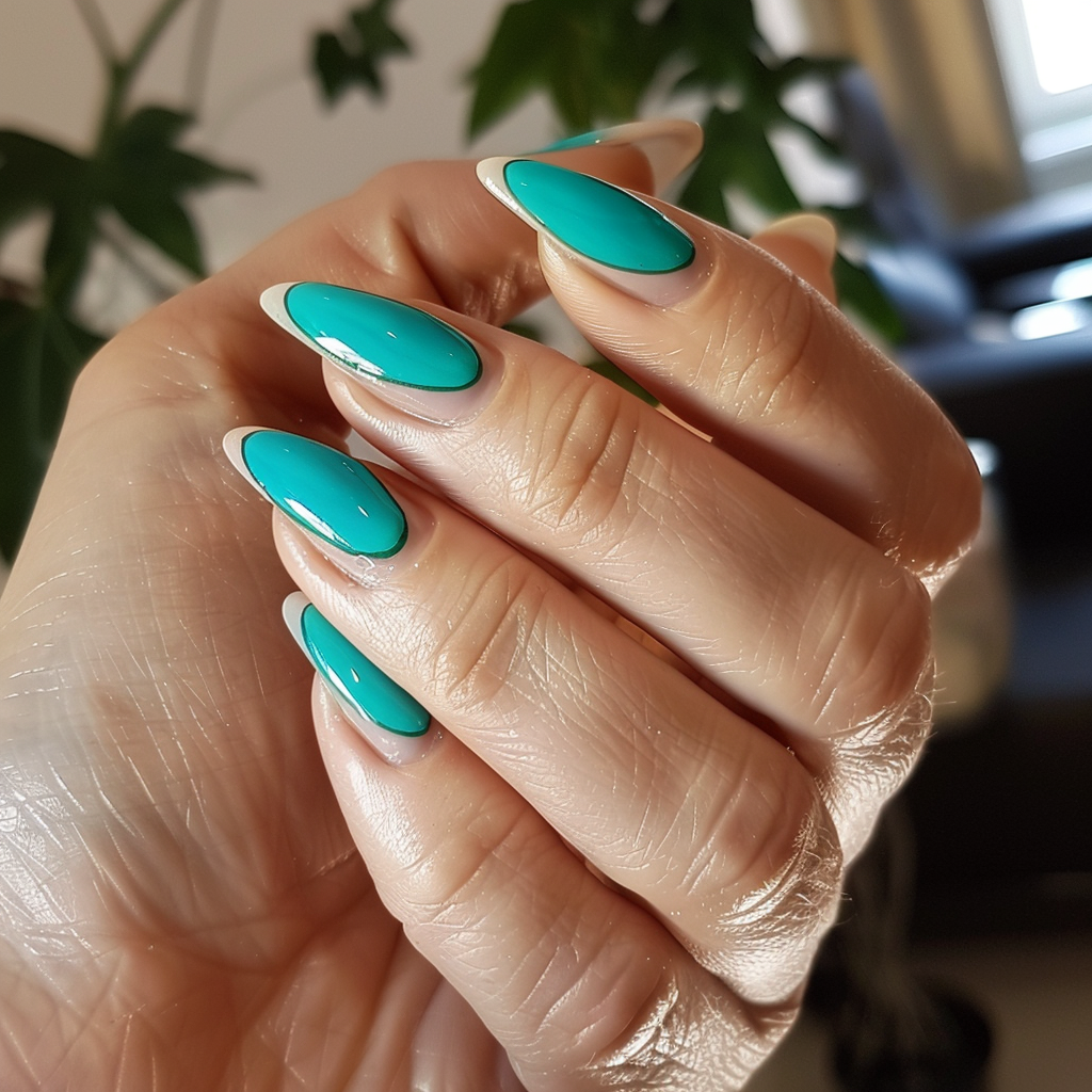 turquoise-nails