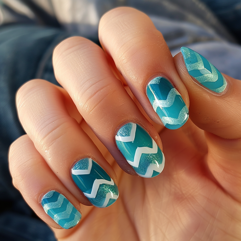 turquoise-nails