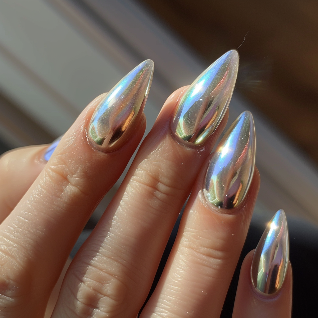 french-almond-nails