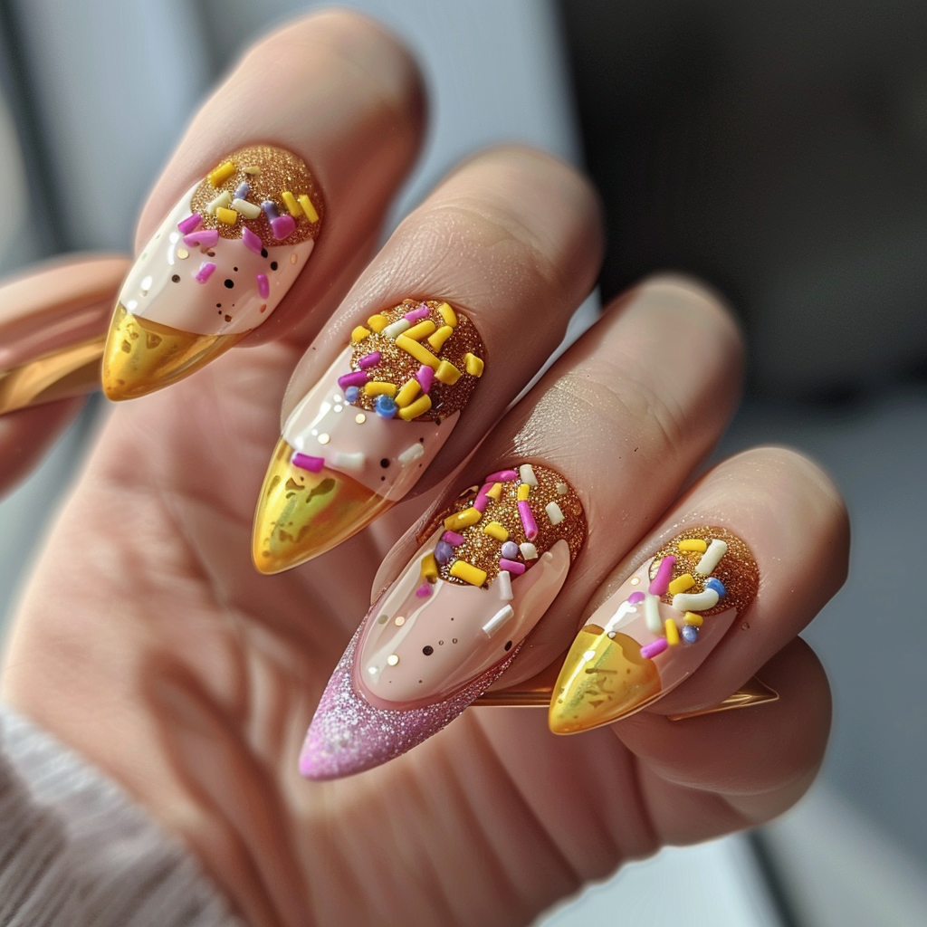 french-almond-nails