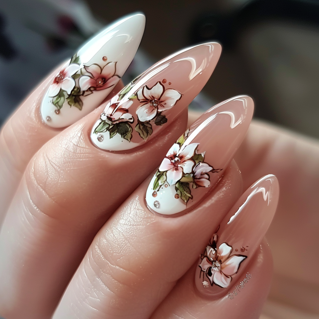 french-almond-nails