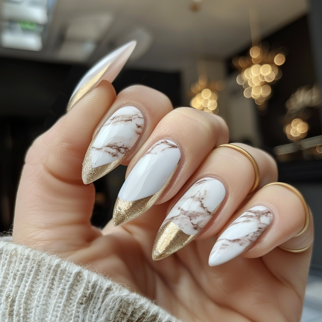french-almond-nails