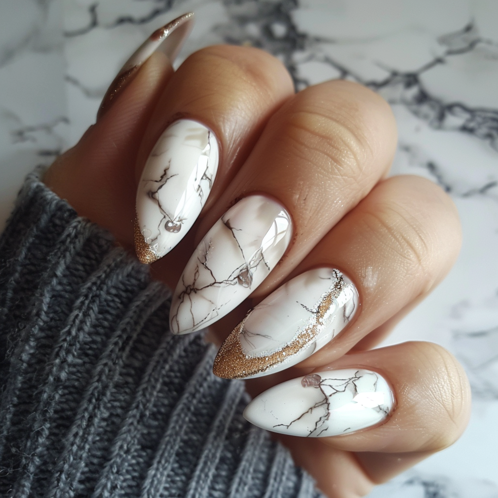 french-almond-nails