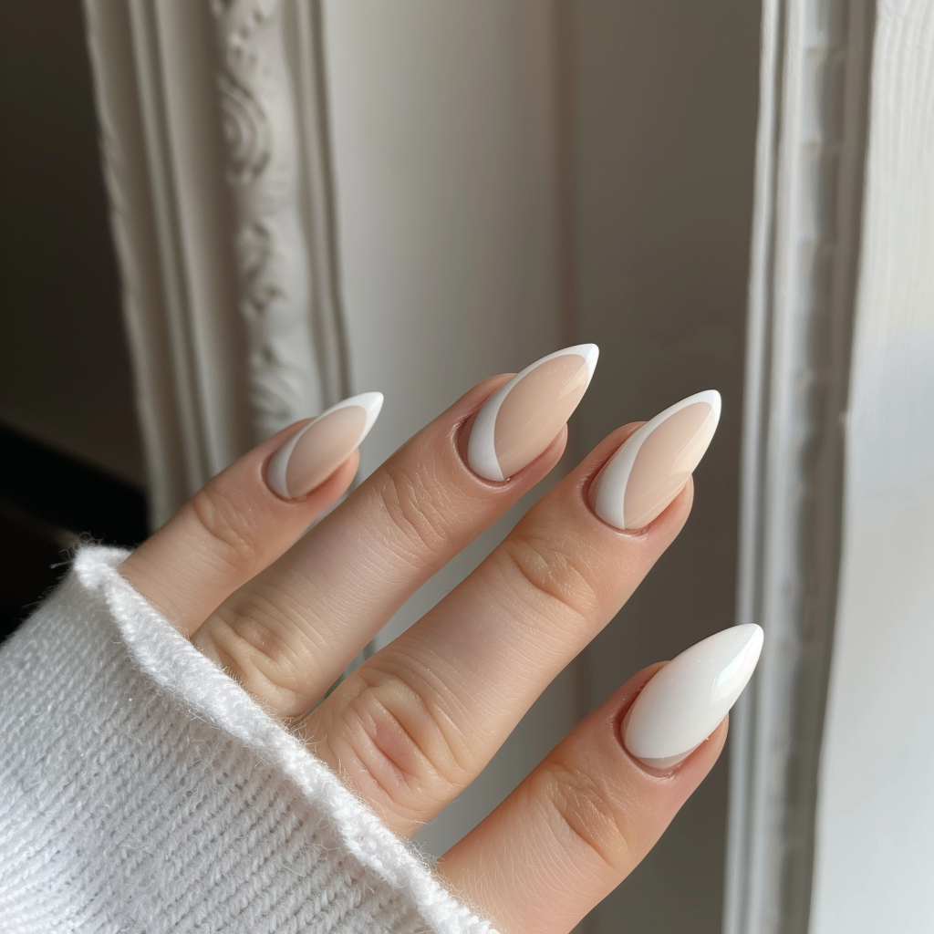 french-almond-nails