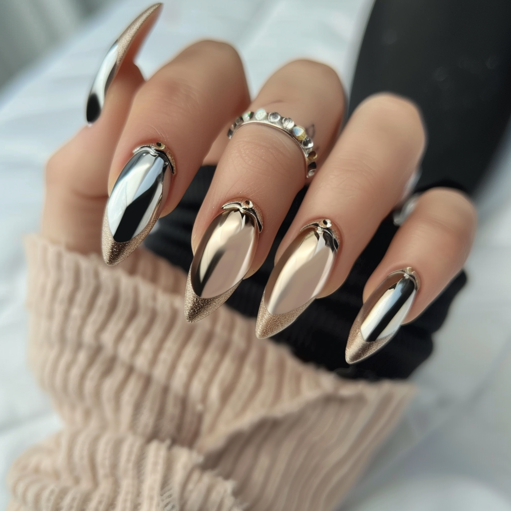 french-almond-nails