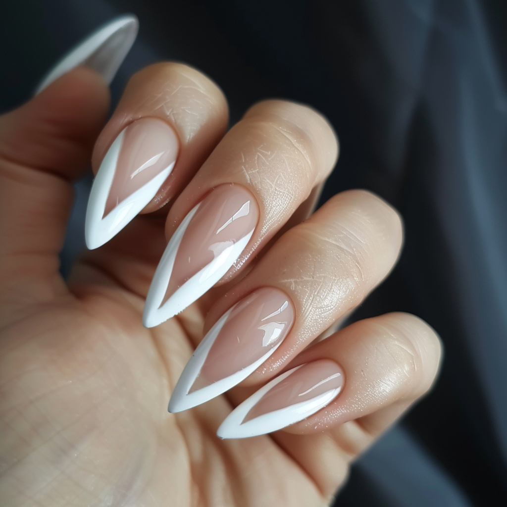 french-almond-nails