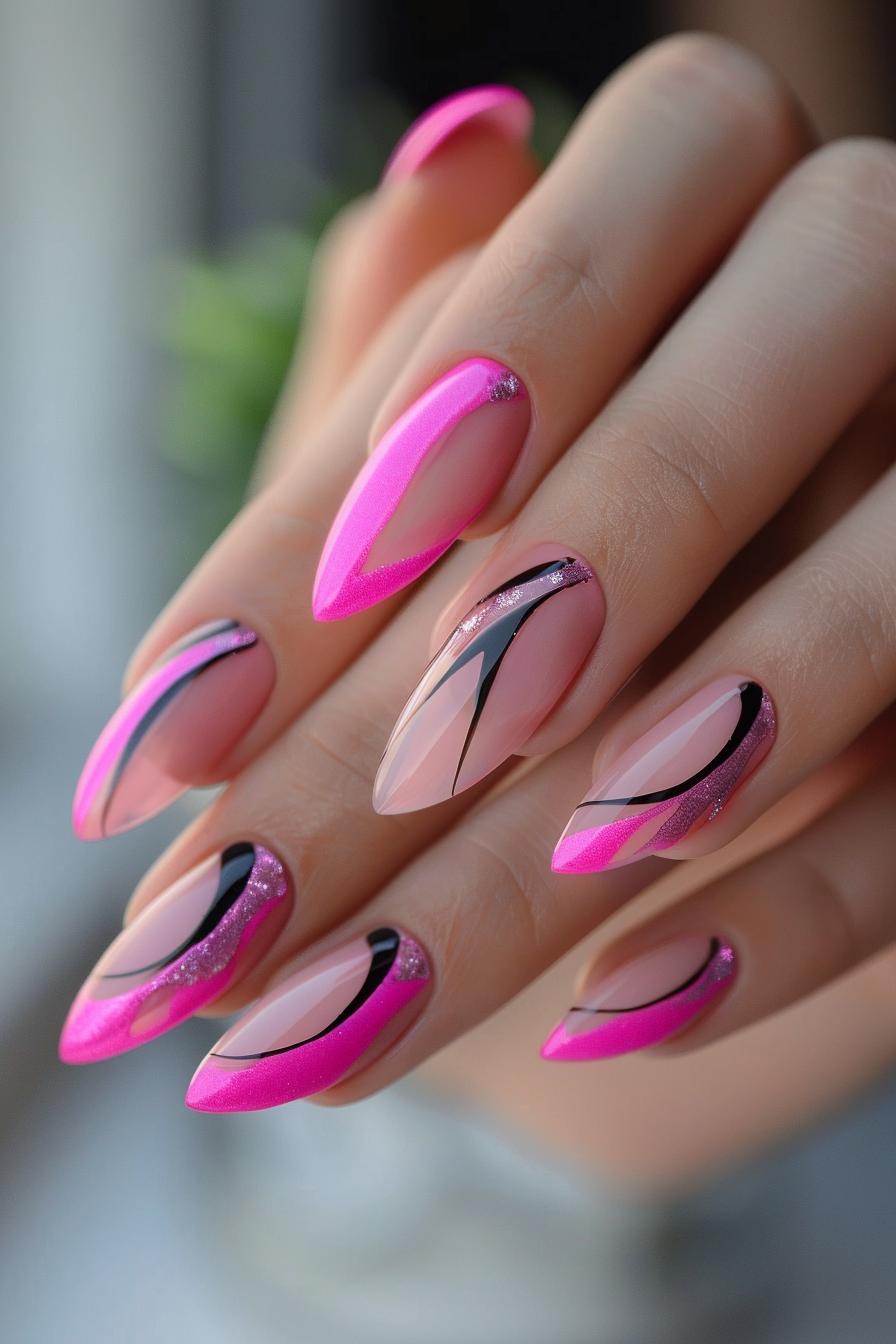 pink-summer-nails
