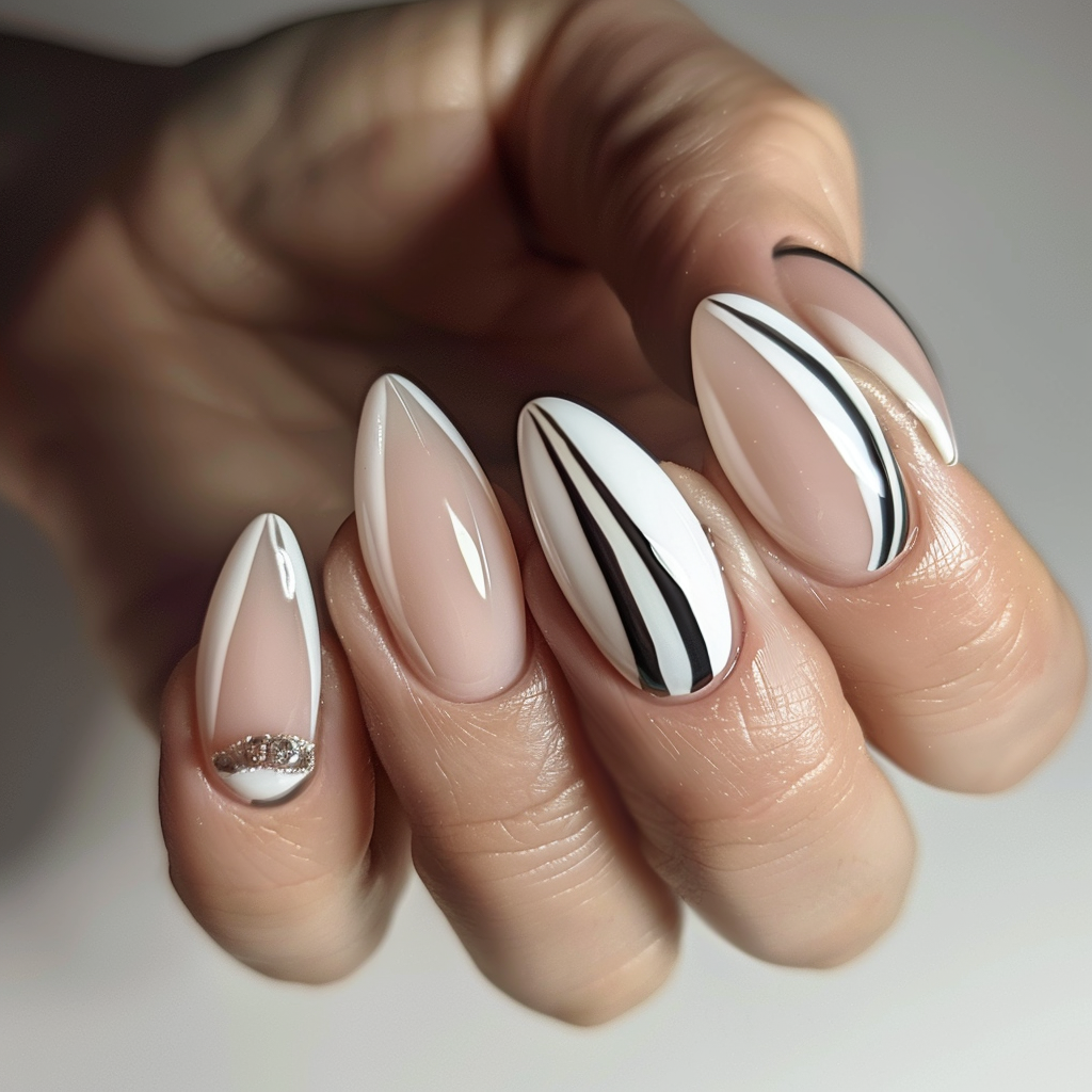 french-almond-nails