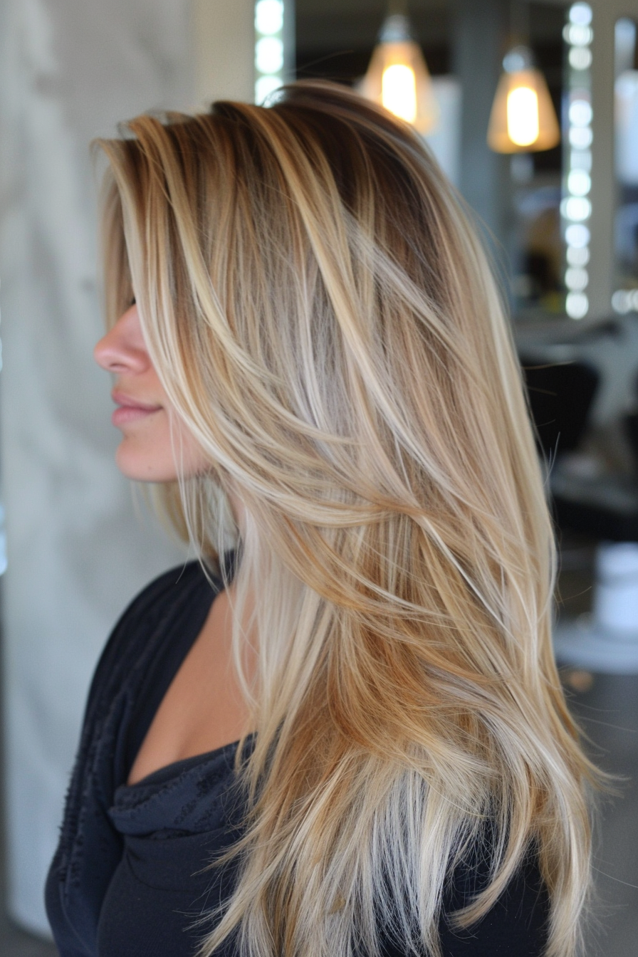 shoulder-length-balayage