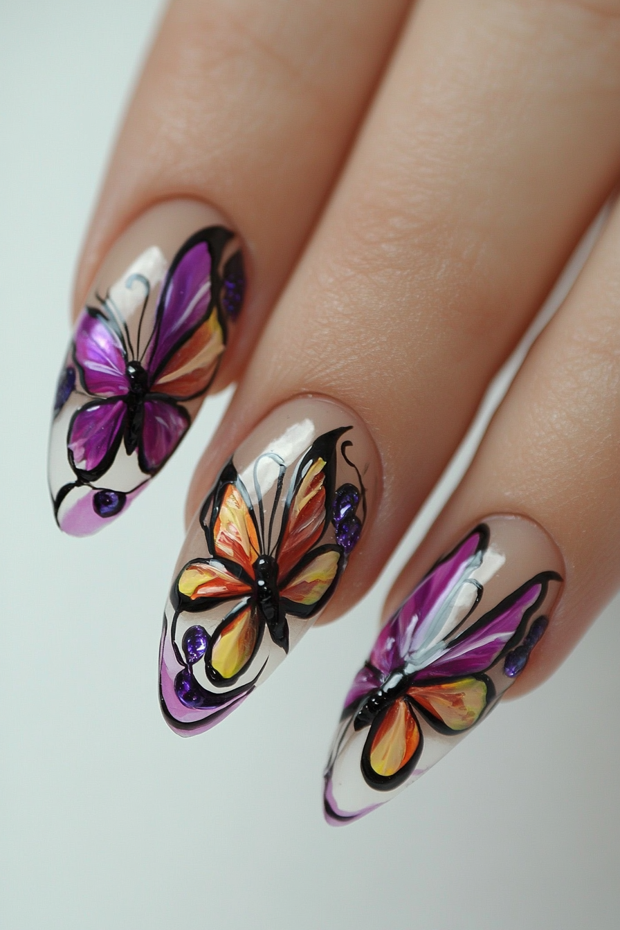 butterfly-nail-designs