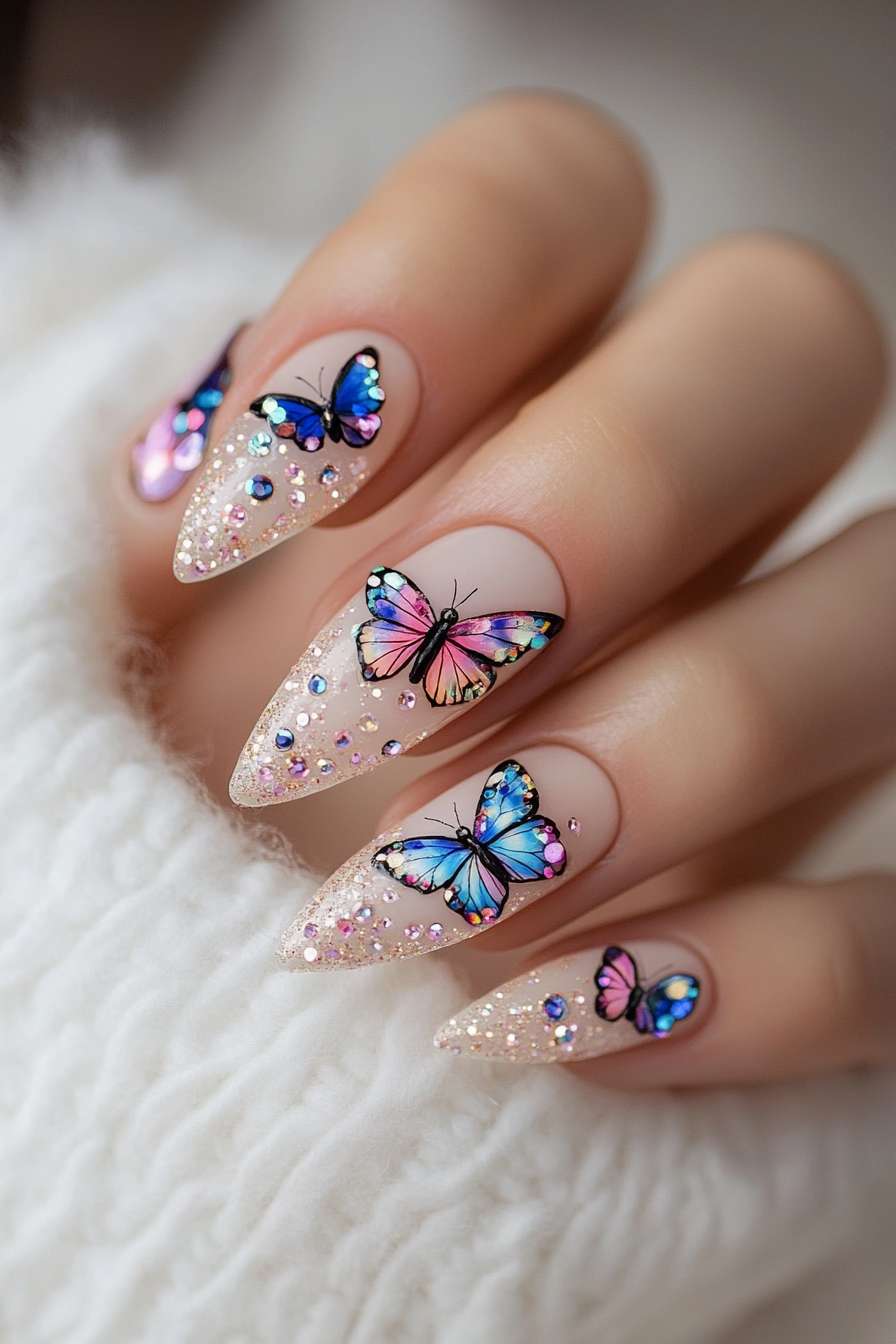 butterfly-nail-designs