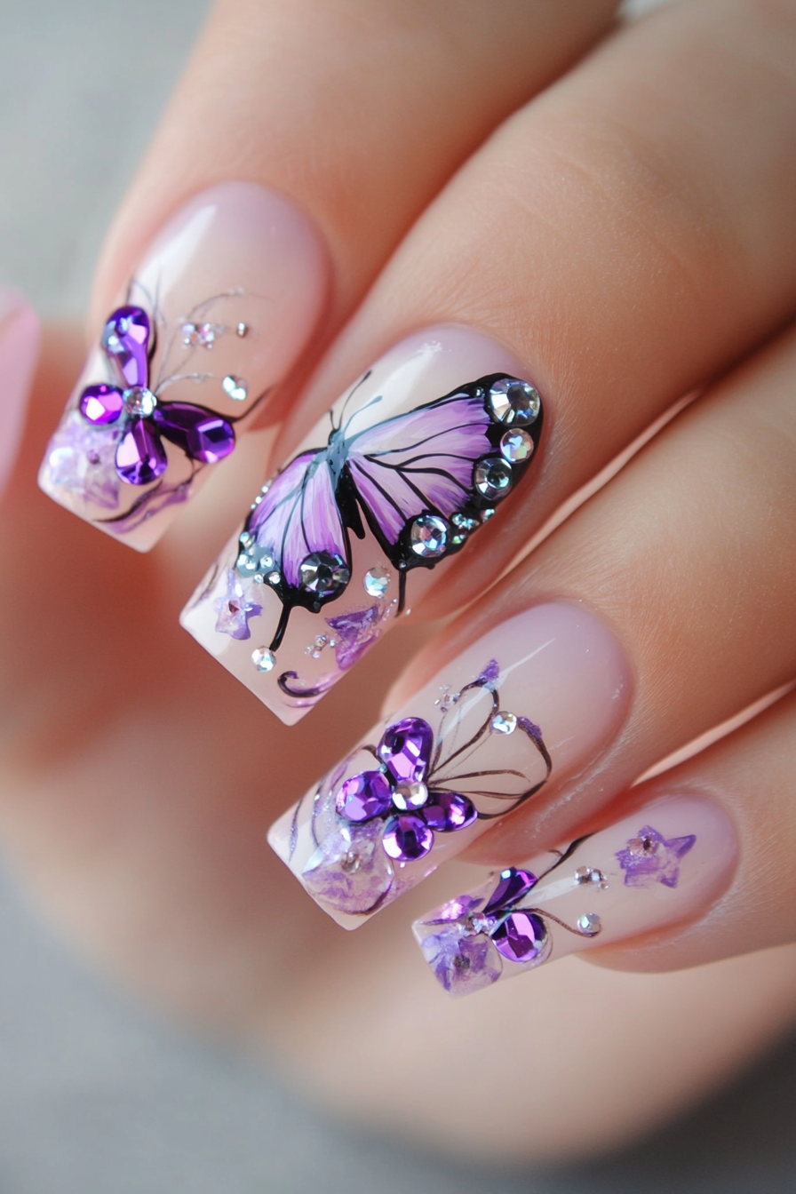 butterfly-nail-designs