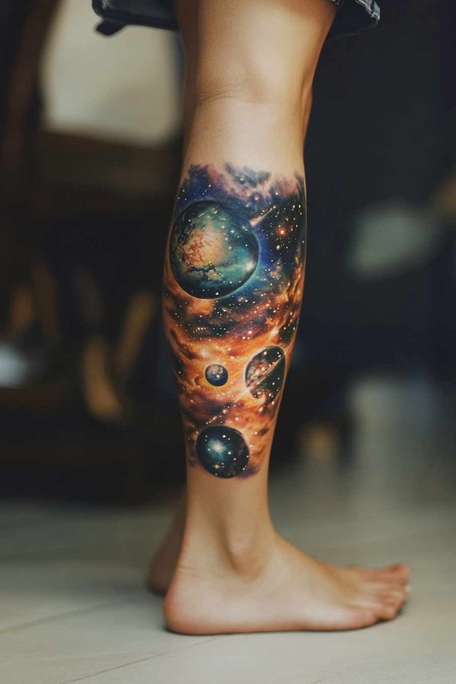 women-leg-sleeve-tattoo-ideas