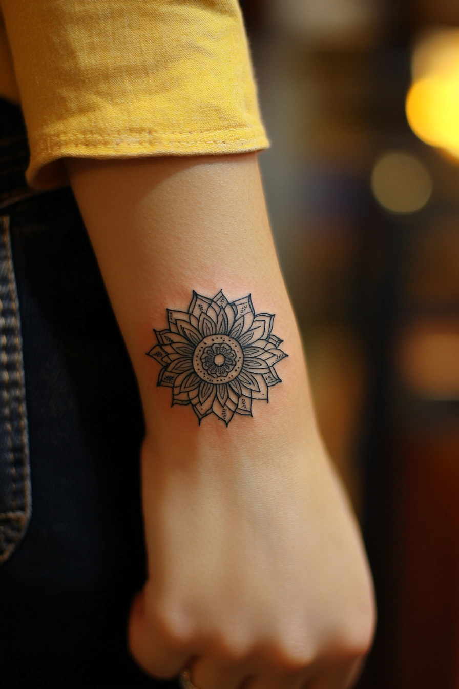 mandala-wrist-tattoo