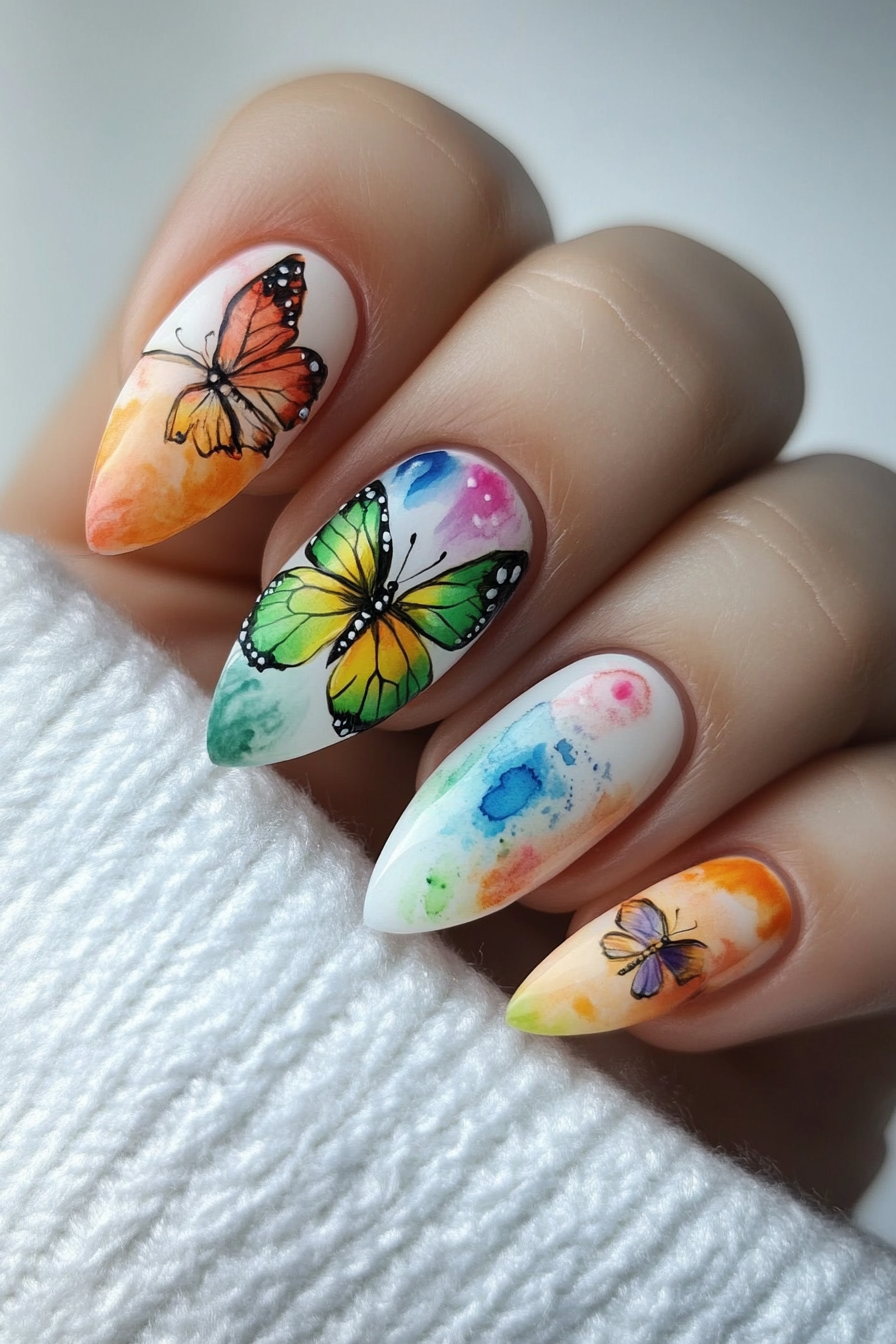 butterfly-nail-designs