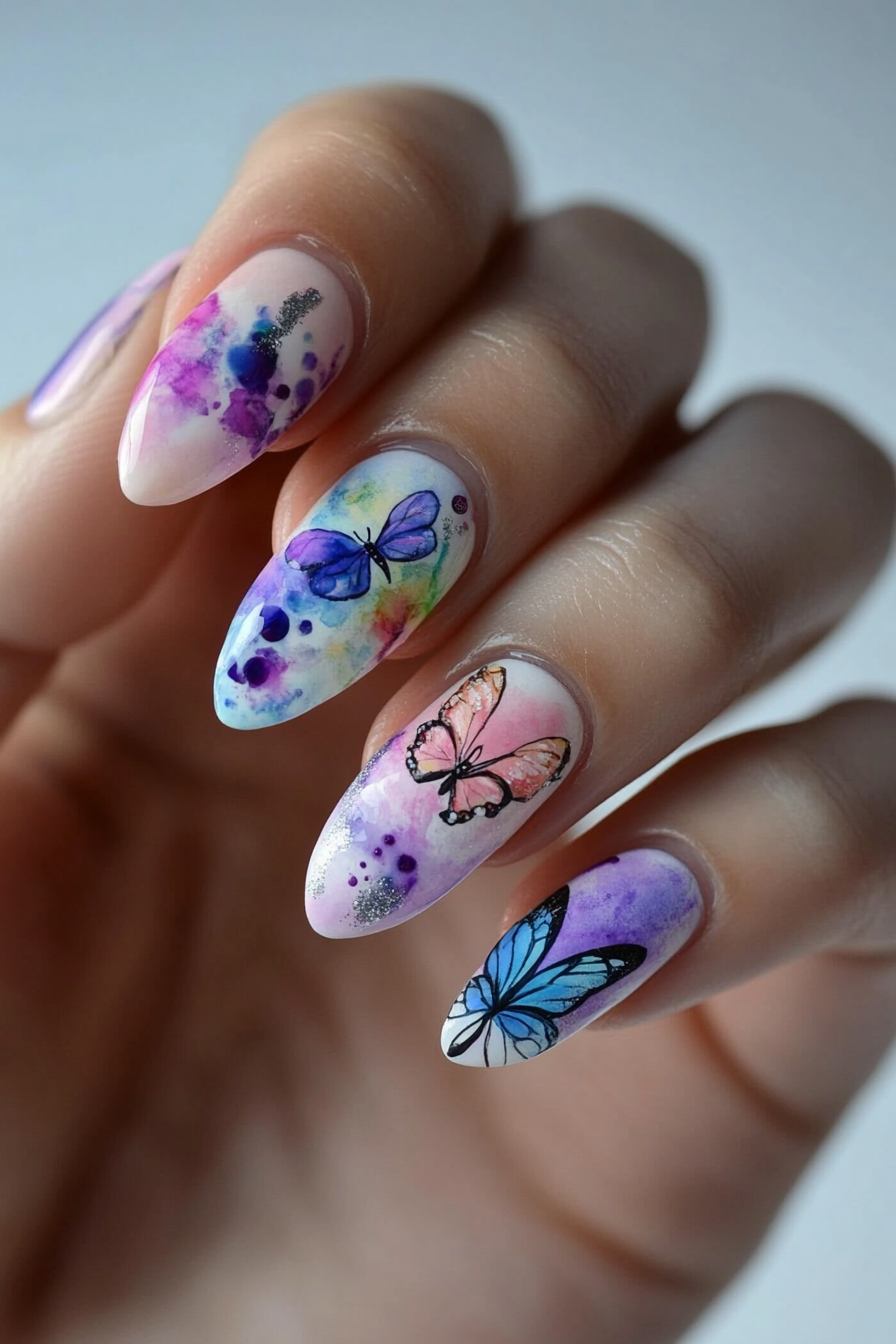 butterfly-nail-designs