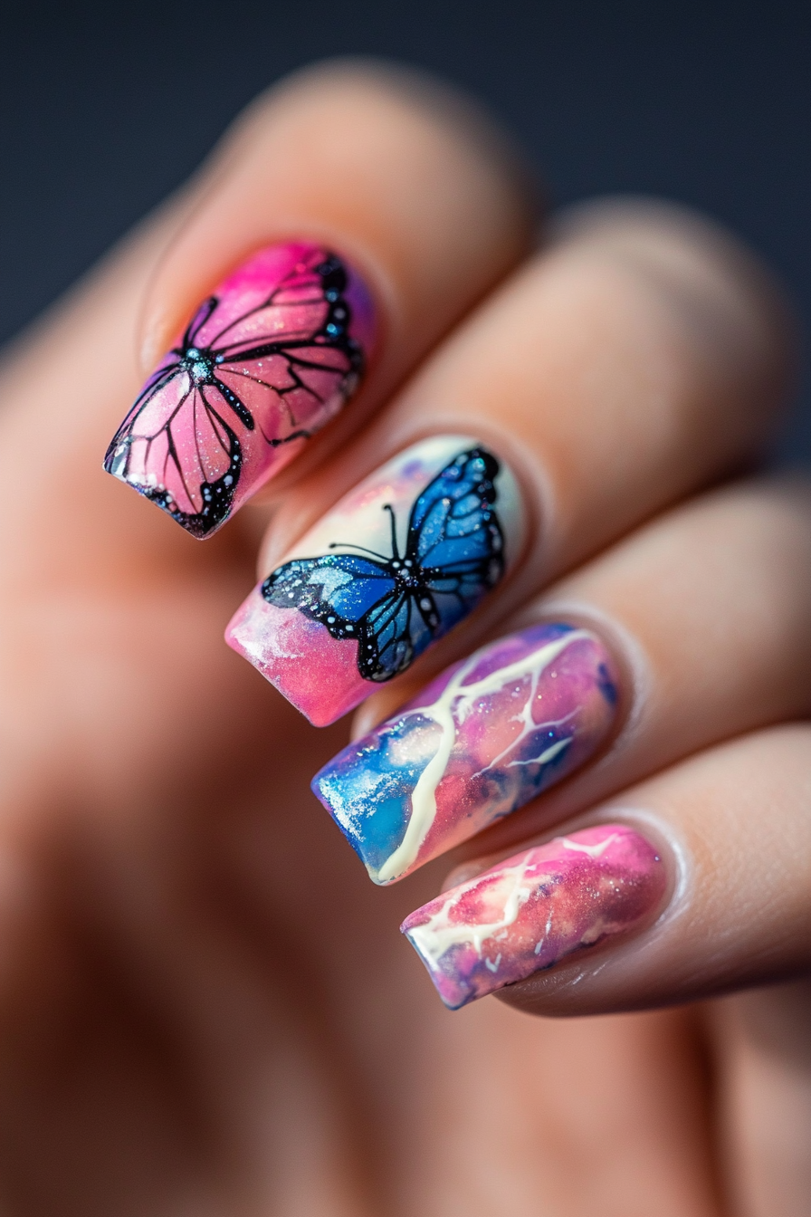 butterfly-nail-designs