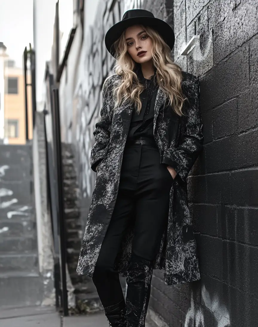 all black outfit