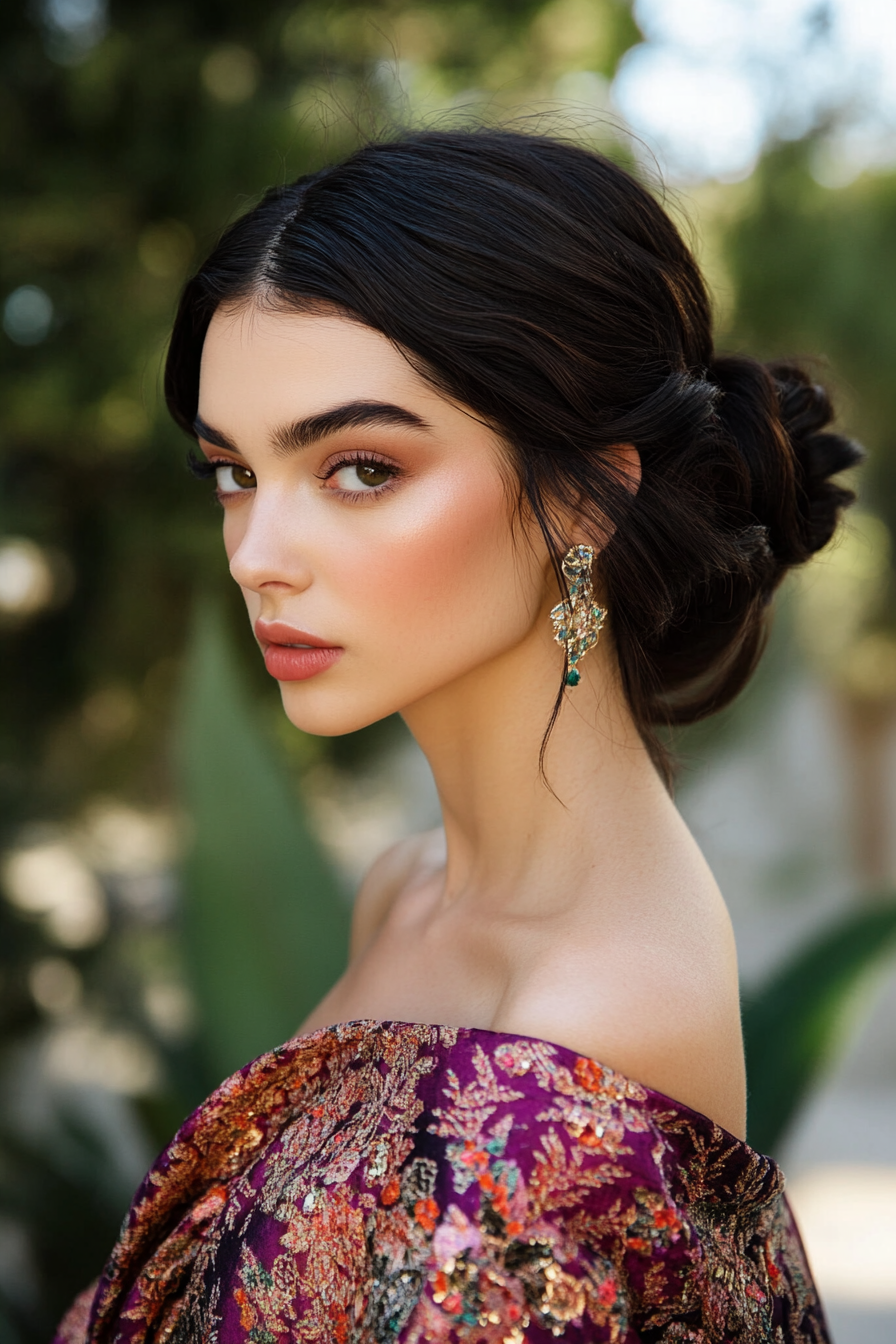 airstyles-to-complement-your-one-shoulder-dress