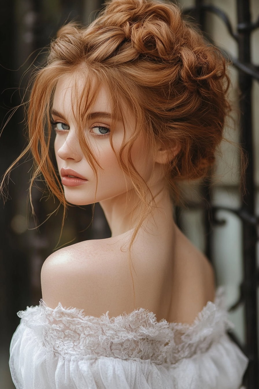 hairstyles-for-off-the-shoulder-dress