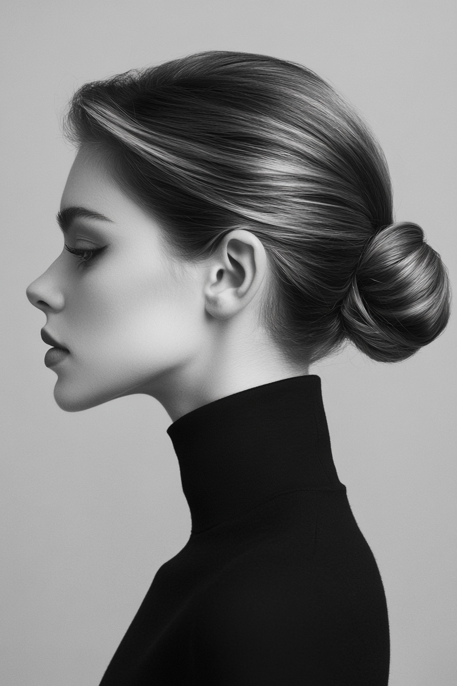 high-neck-dress-hairstyles