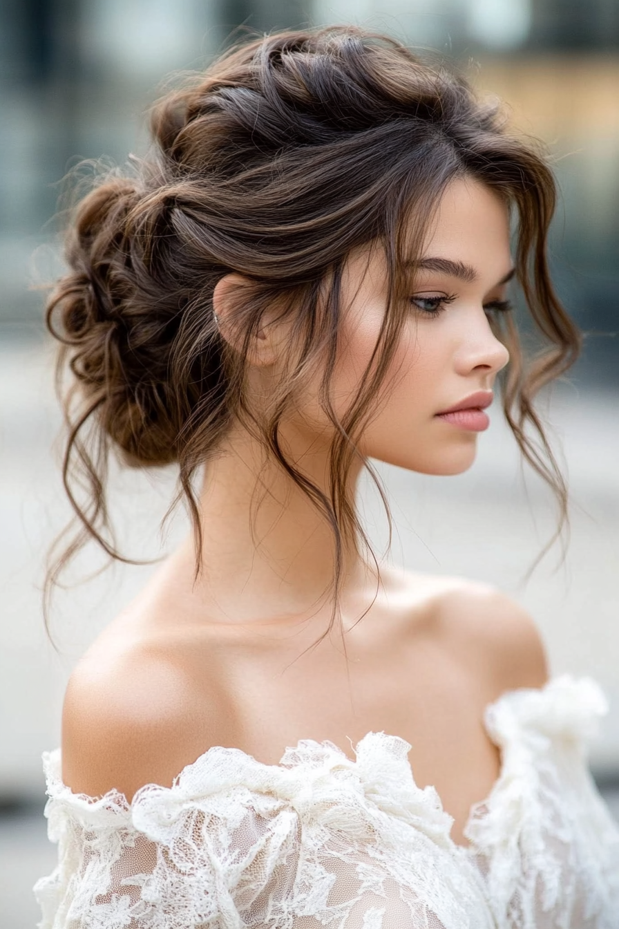 hairstyles-for-off-the-shoulder-dress