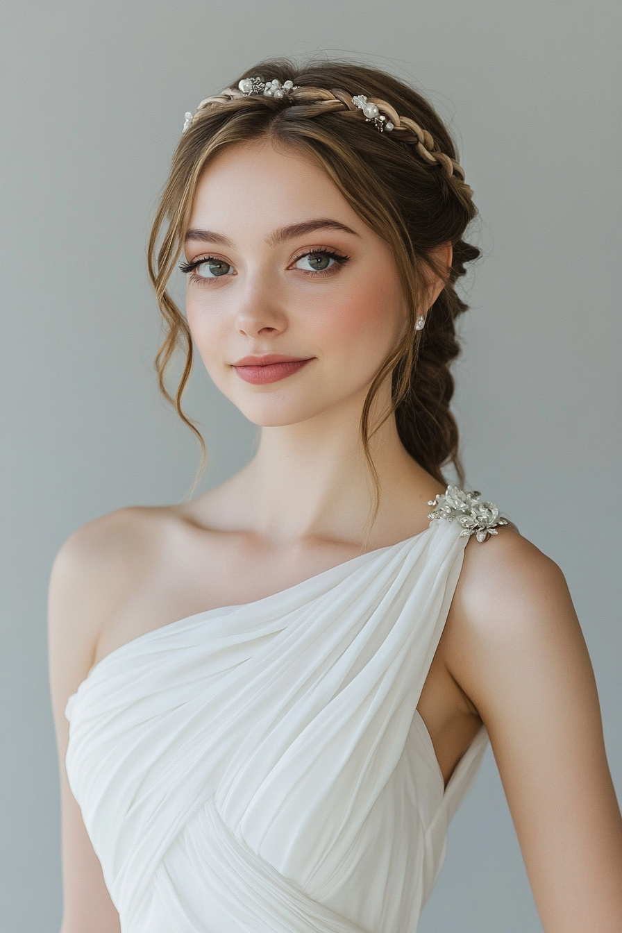 airstyles-to-complement-your-one-shoulder-dress