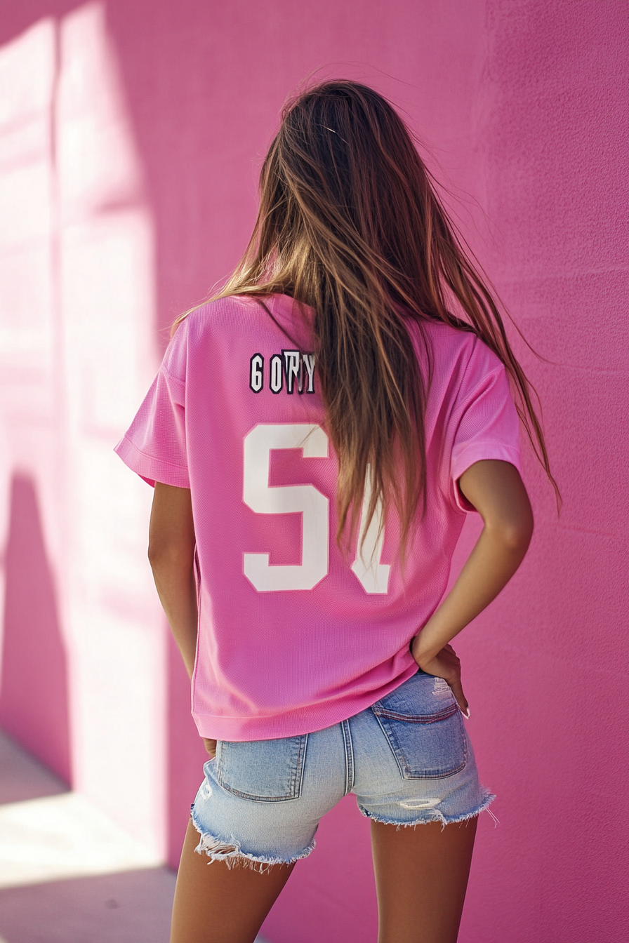 pink out football game outfits