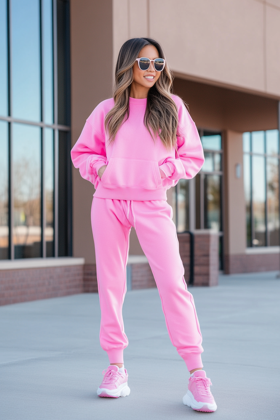 pink out football game outfits