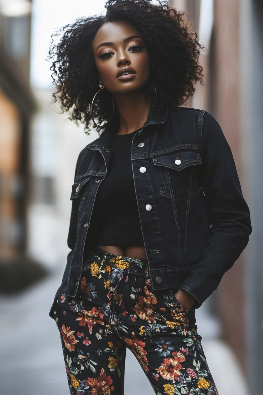 black-jean-jacket-outfits