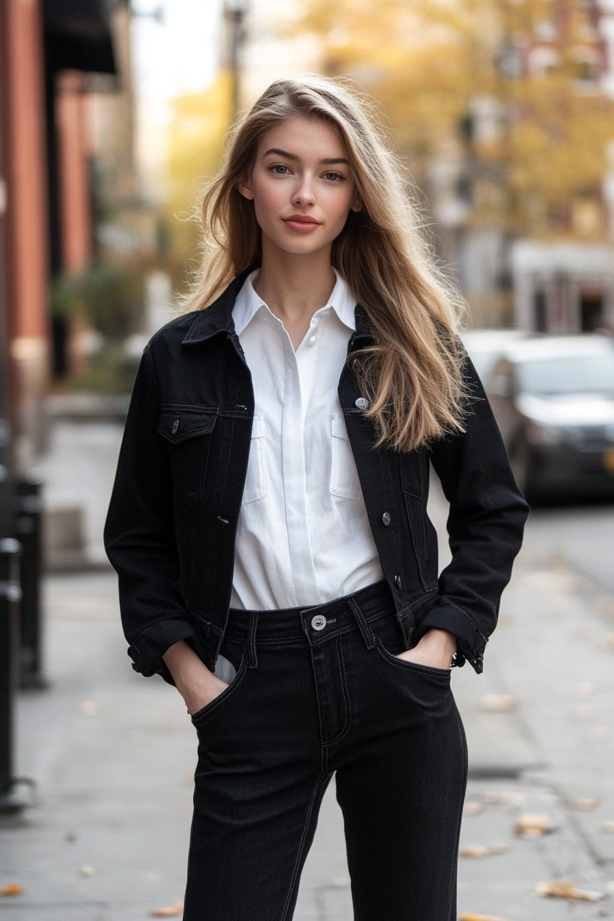 black-jean-jacket-outfits
