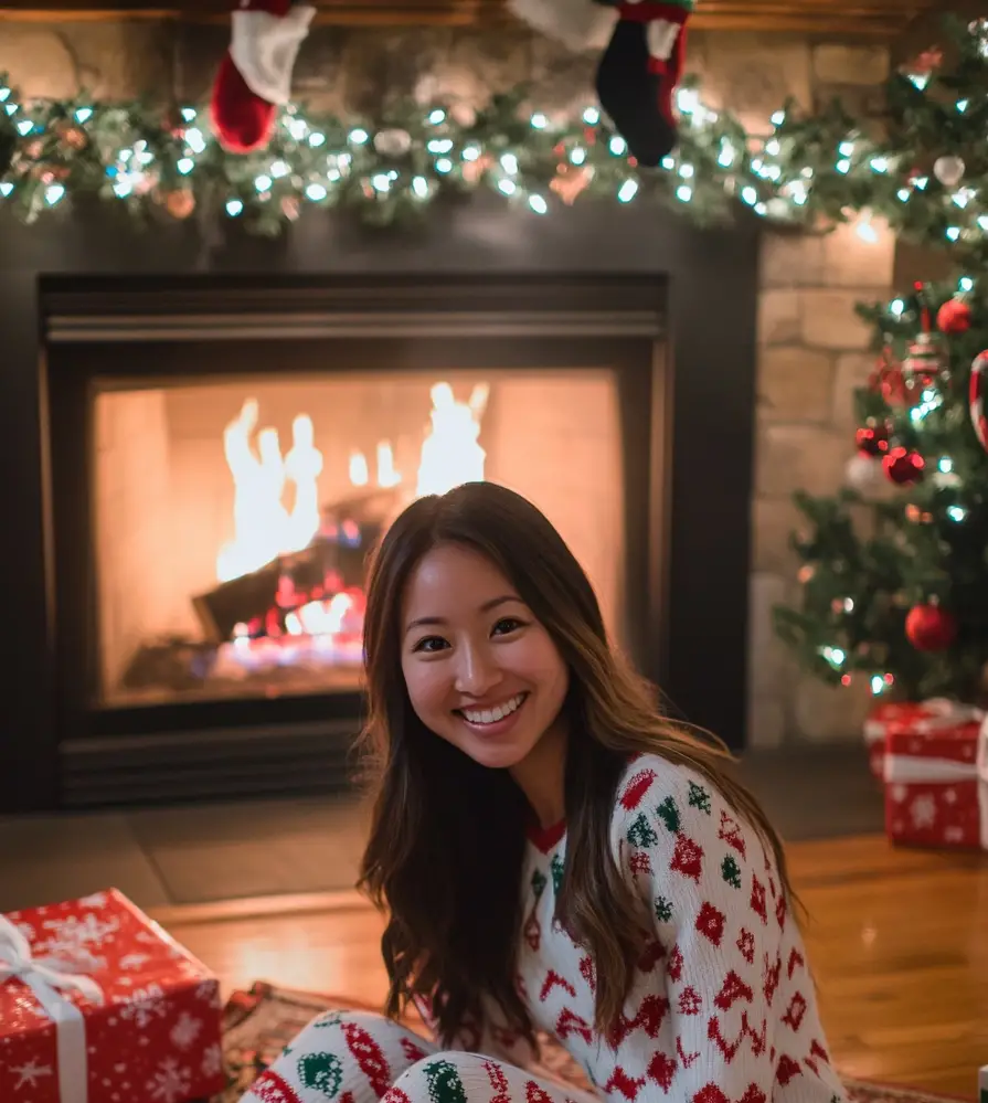 preppy christmas pfp
