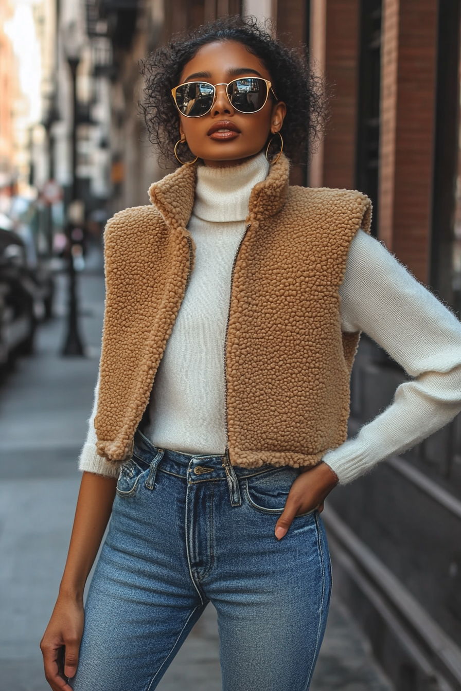 sherpa-vest-outfits-to-elevate-your-style